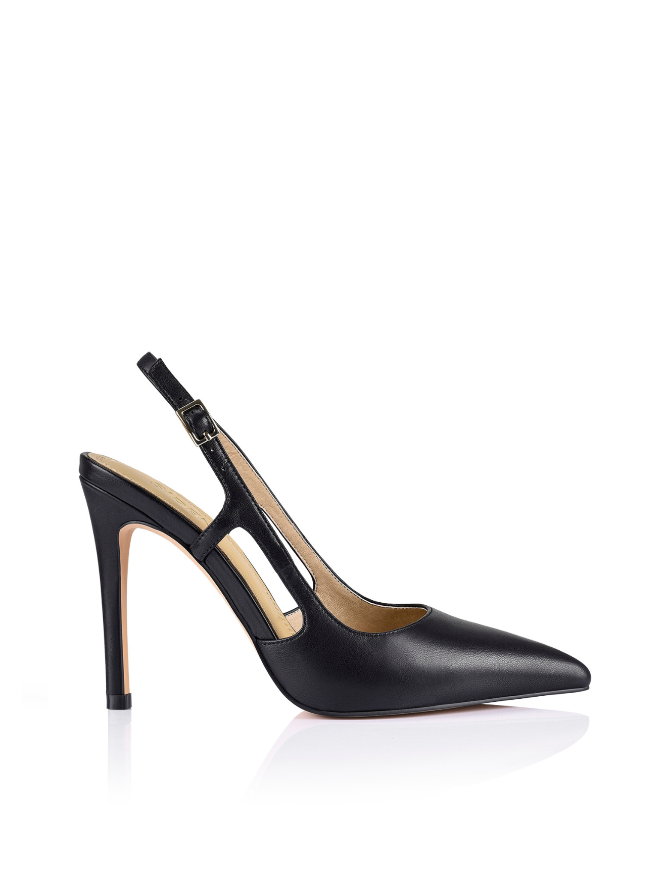 Cipriani Stiletto Pump - Black Leather