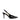 Women's black patent point toe stiletto slingback