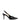 Women's black patent point toe stiletto slingback