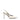 Women's white patent point toe stiletto slingback