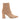 Women's fashion high heel ankle boots in walnut suede