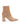 Women's fashion high heel ankle boots in walnut suede