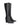 Women's black leather tall heeled fashion bootsWomen's black leather tall heeled fashion boots