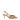 Women's tan leather slingback kitten heel with upper knot detailing