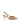 Women's tan leather slingback kitten heel with upper knot detailing