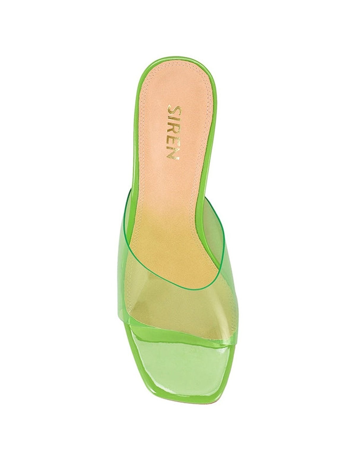 Spoon-heeled satin sandals - Lime green - Ladies | H&M IN